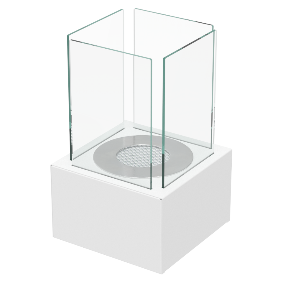 Kratki Biokamin / Tischkamin Tango 1 | weiß | TANGO1/BIALY/TUV