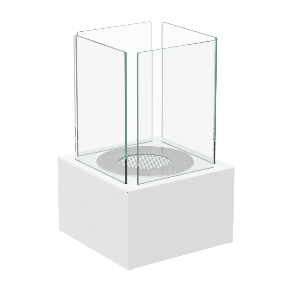 Kratki Biokamin / Tischkamin Tango 1 | weiß | TANGO1/BIALY/TUV