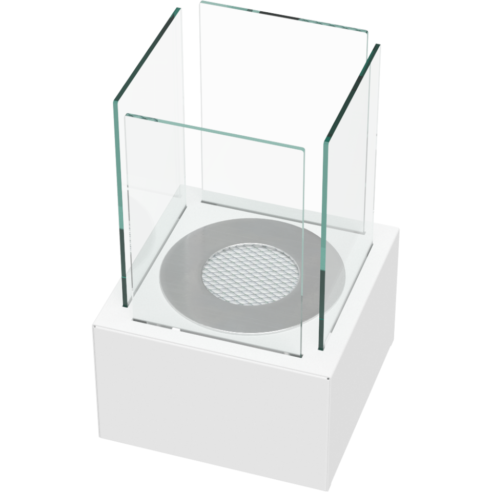 Kratki Biokamin / Tischkamin Tango 1 | weiß | TANGO1/BIALY/TUV