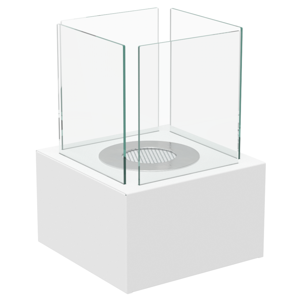 Kratki Biokamin / Tischkamin Tango 2 | weiß | TANGO2/BIALY/TUV