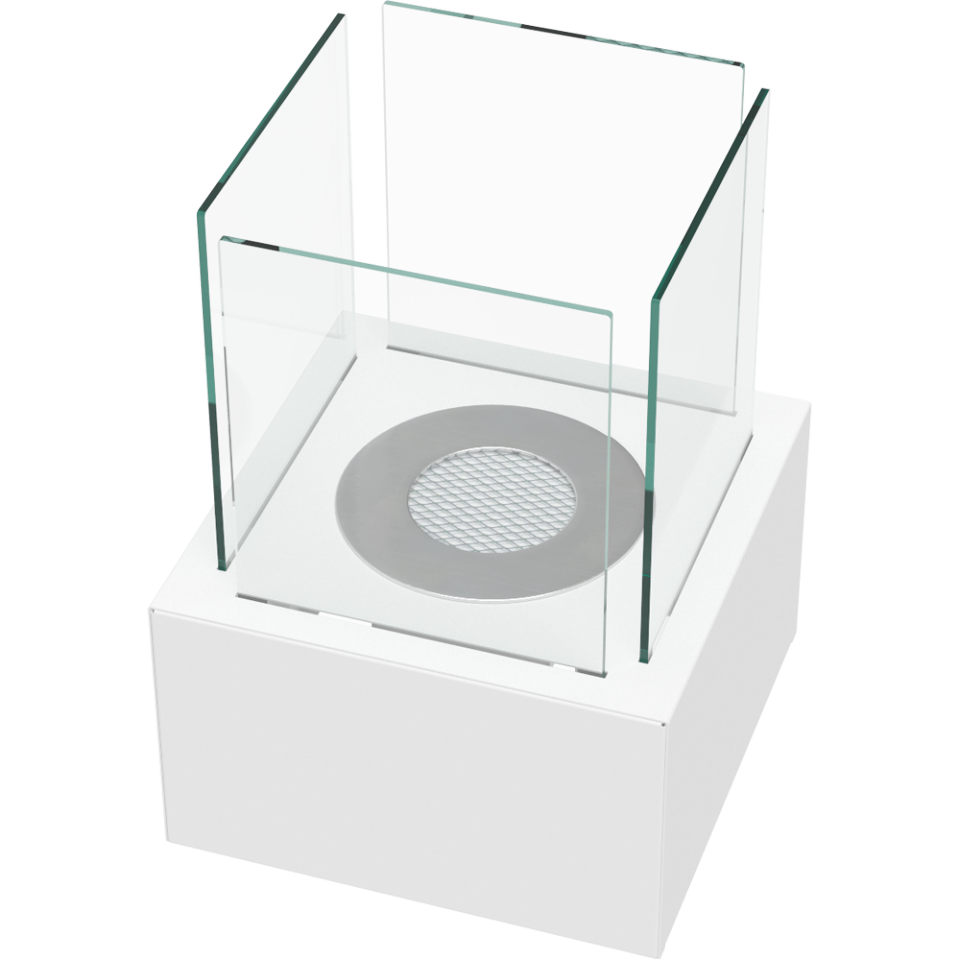 Kratki Biokamin / Tischkamin Tango 2 | weiß | TANGO2/BIALY/TUV