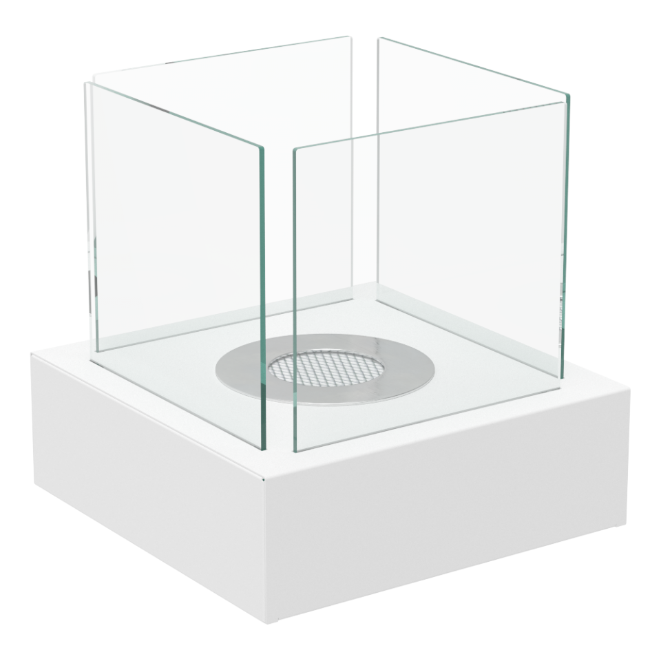 Kratki Biokamin / Tischkamin Tango 3 | weiß | TANGO3/BIALY/TUV