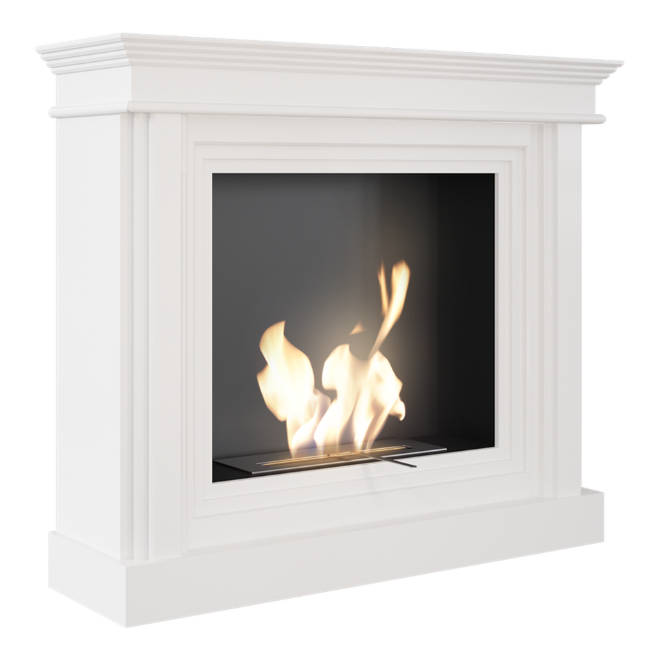 Kratki Biokamin Virgo + Verkleidung | weiß | VIRGO/TUV ➔ Klimaworld