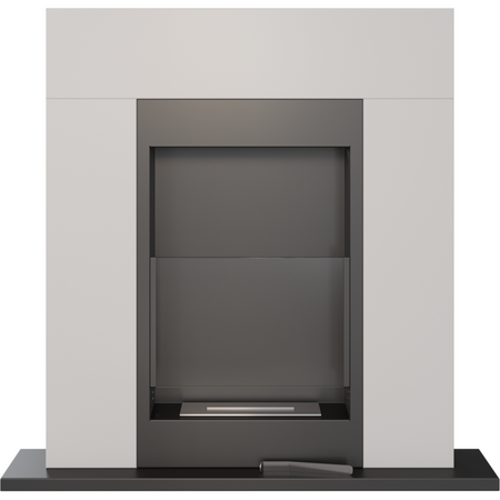 Kratki Biokamin Whiskey + Verkleidung | weiß | WHISKEY/BIALY/TUV