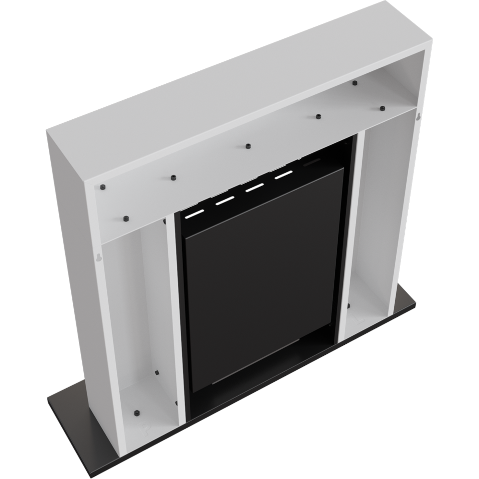 Kratki Biokamin Whiskey + Verkleidung | weiß | WHISKEY/BIALY/TUV