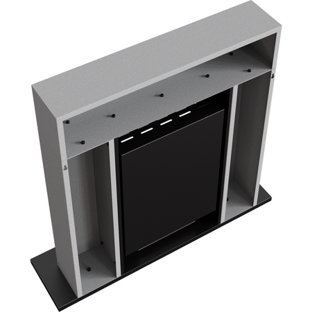 Kratki Biokamin Whiskey + Verkleidung | grau | WHISKEY/GRANITO/TUV