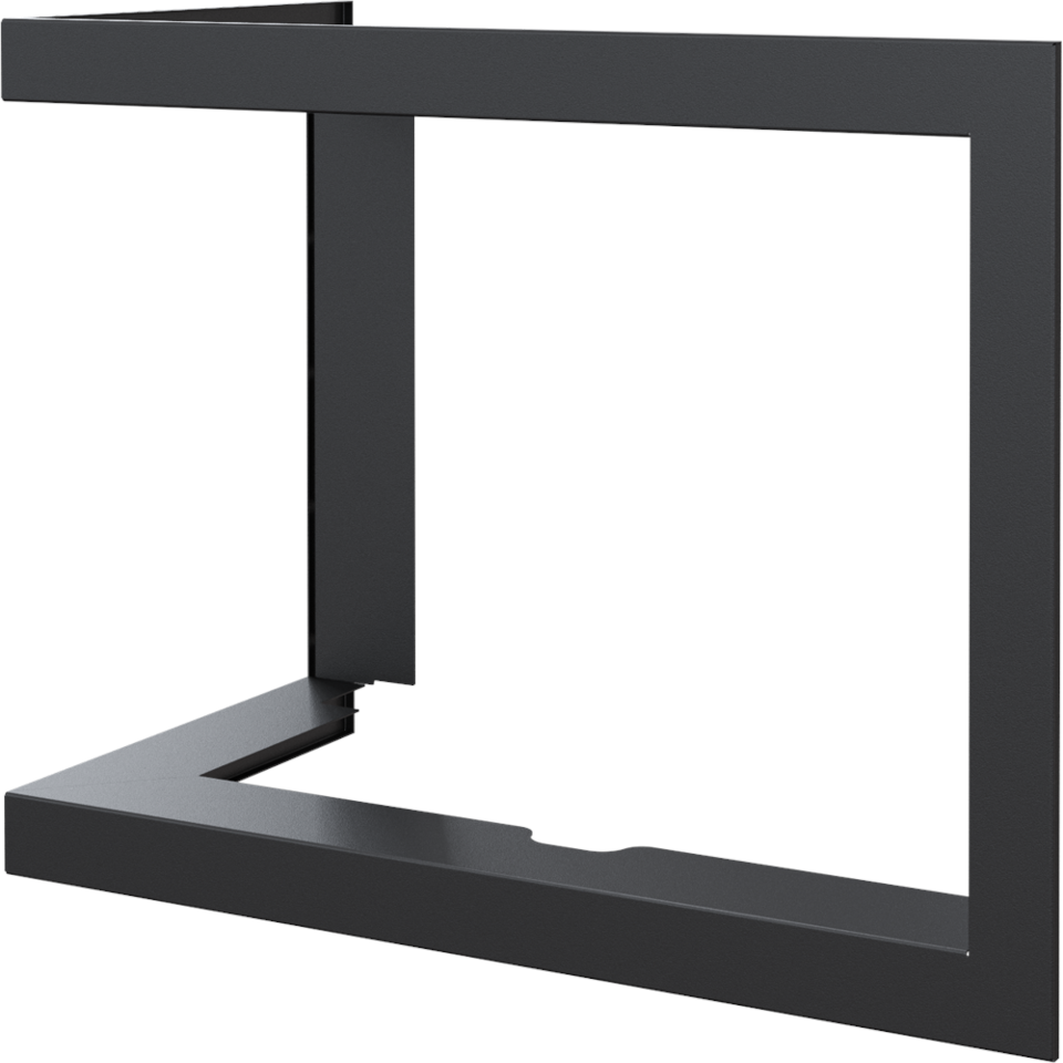 Kratki Stahlrahmen Lucy 12 Kamineinsatz | Eckkamin links