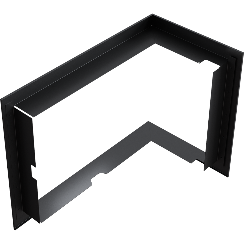 Kratki Stahlrahmen Lucy 12 Kamineinsatz | Eckkamin links