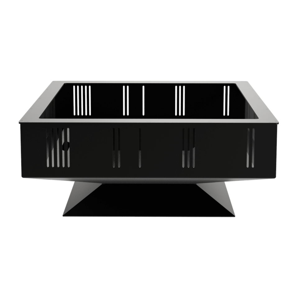 Kratki Feuerschale Quadrum | 750x750x318 mm | Ansicht ohne Grillaufsatz