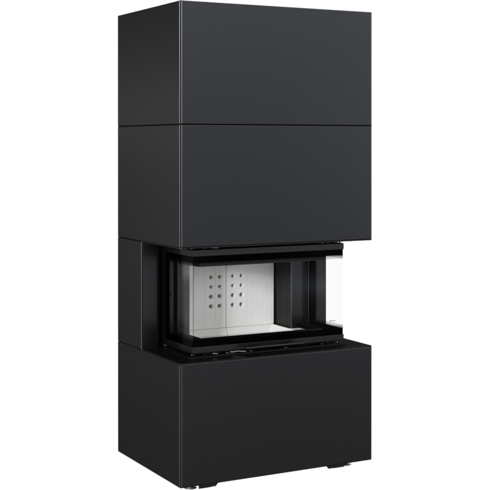 Kratki Kaminbausatz NBC 7 - 3-seitig | Home Easy Box schwarz | 7 kW ➔ www.klimaworld.com