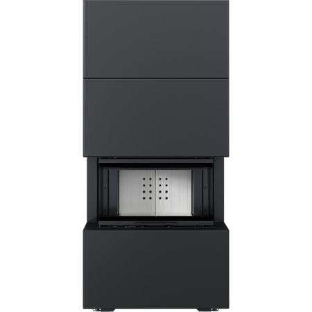 Kratki Kaminbausatz NBC 7 - 3-seitig | Home Easy Box schwarz | 7 kW