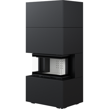 Kratki Kaminbausatz NBC 7 - 3-seitig | Home Easy Box schwarz | 7 kW