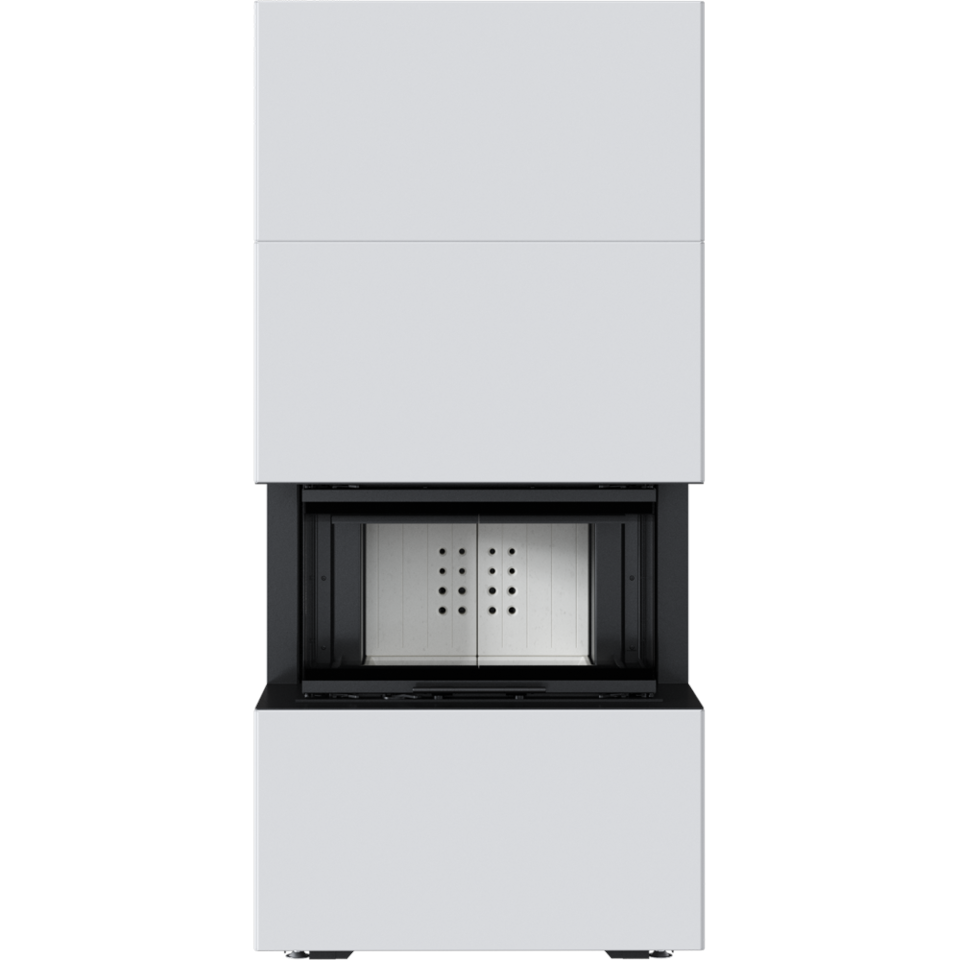 Kratki Kaminbausatz NBC 7 - 3-seitig | Home Easy Box weiß| 7 kW