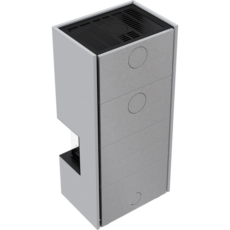 Kratki Kaminbausatz NBC 7 - 3-seitig | Home Easy Box weiß| 7 kW