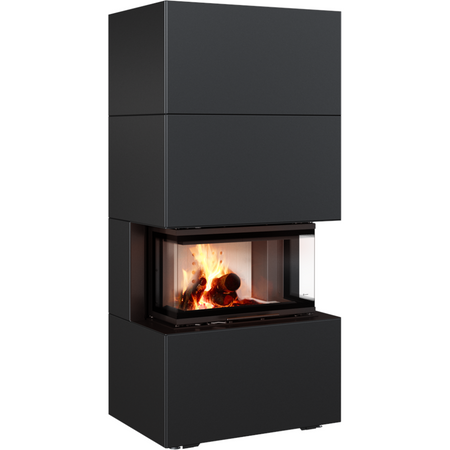 Kratki Kaminbausatz NBC 7 - 3-seitig | Home Easy Box schwarz | 7 kW