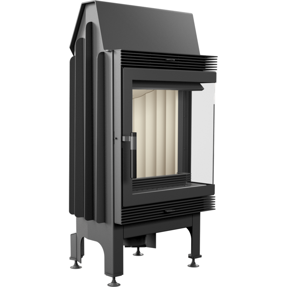Kratki Kamineinsatz Blanka 8 | Eckscheibe rechts | 8 kW | BLANKA/P/BS