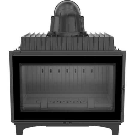 Kratki Kamineinsatz Franek 14 mit gerader Scheibe und 14 kW, Frontansicht | klimaworld.com