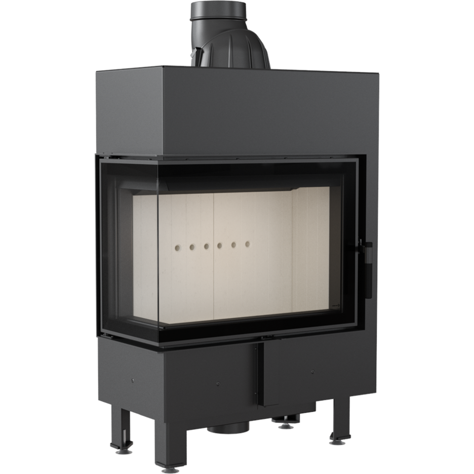 Kratki Kamineinsatz Lucy 12 Slim | Eckscheibe links | 8 kW ➔ www.klimaworld.com