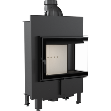 Kratki Kamineinsatz Lucy 12 Slim | Eckscheibe rechts | 8 kW  ➔ www.klimaworld.com