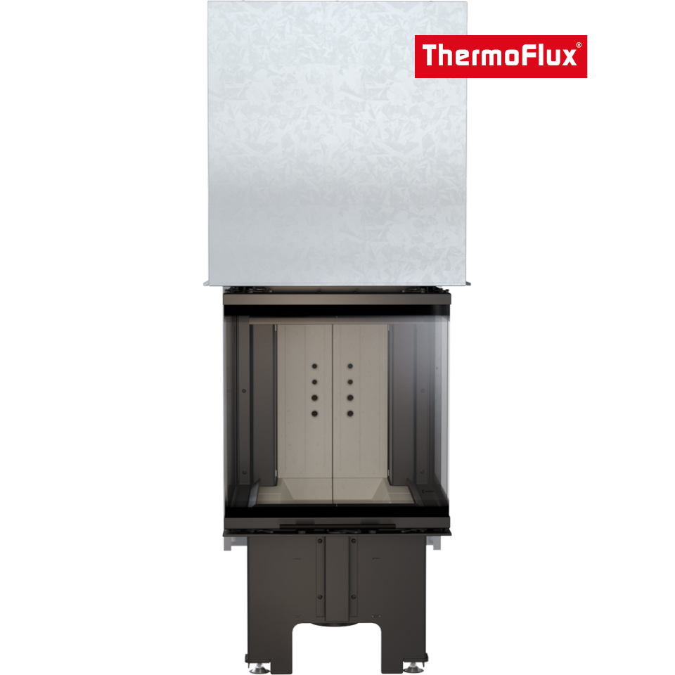 ThermoFlux Kamineinsatz TFA8-HLRF 50/50 | 3-seitig, Guillotine | 8 kW