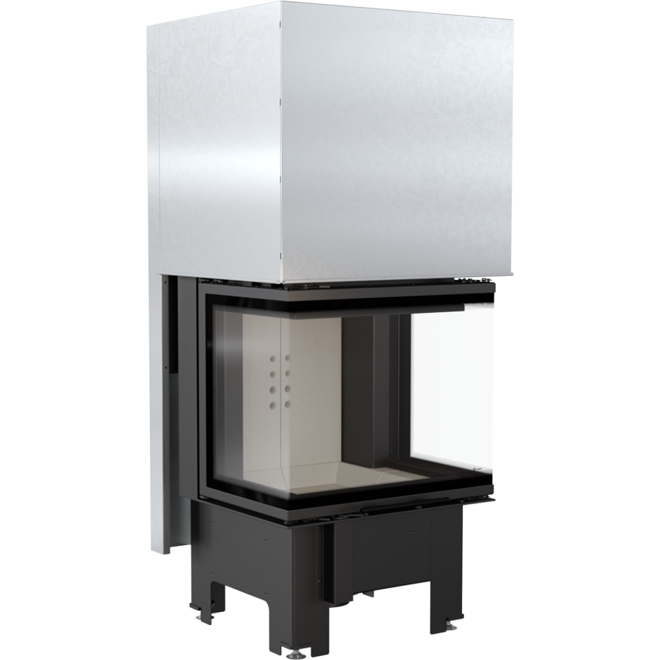 ThermoFlux Kamineinsatz TFA9-HLRF 60/40 | 3-seitig, Guillotine | 9 kW ➔ www.klimaworld.com