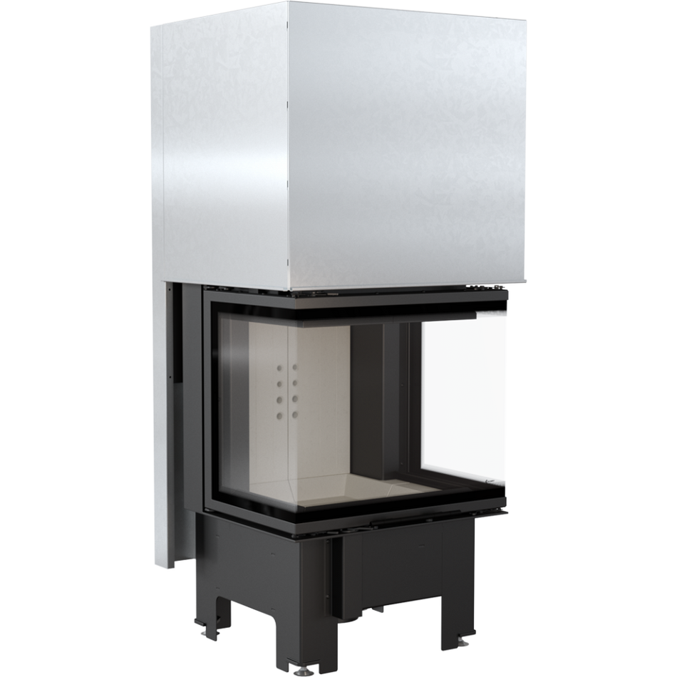 ThermoFlux Kamineinsatz TFA9-HLRF 60/40 | 3-seitig, Guillotine | 9 kW ➔ www.klimaworld.com