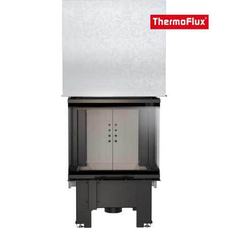 ThermoFlux Kamineinsatz TFA9-HLRF 60/40 | 3-seitig, Guillotine | 9 kW
