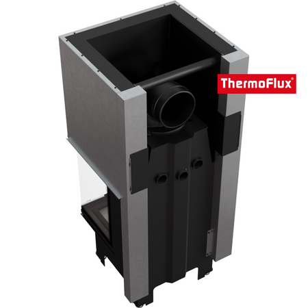 ThermoFlux Kamineinsatz TFA9-HLRF 60/40 | 3-seitig, Guillotine | 9 kW
