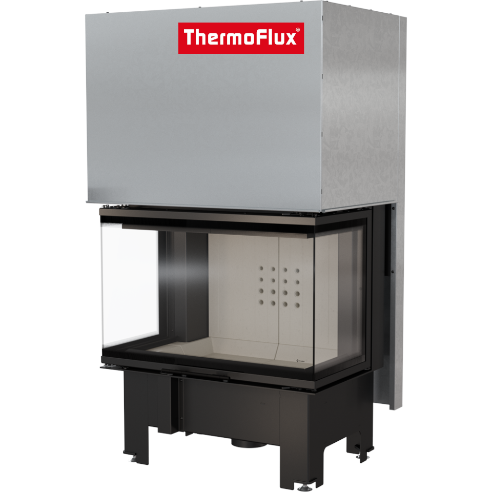 ThermoFlux Kamineinsatz TFA10-HLRF 80/40 | 3-seitig, Guillotine | 10 kW