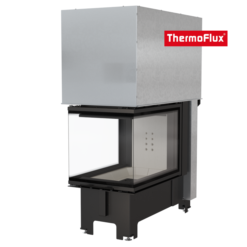 ThermoFlux Kamineinsatz TFB1-HLRF 50/70 | 3-seitig, Guillotine | 11 kW