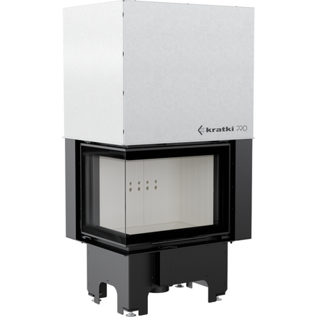 Kratki Kamineinsatz VNL/610/430 | Eckschiebtür links | 9 kW ➔ www.klimaworld.com