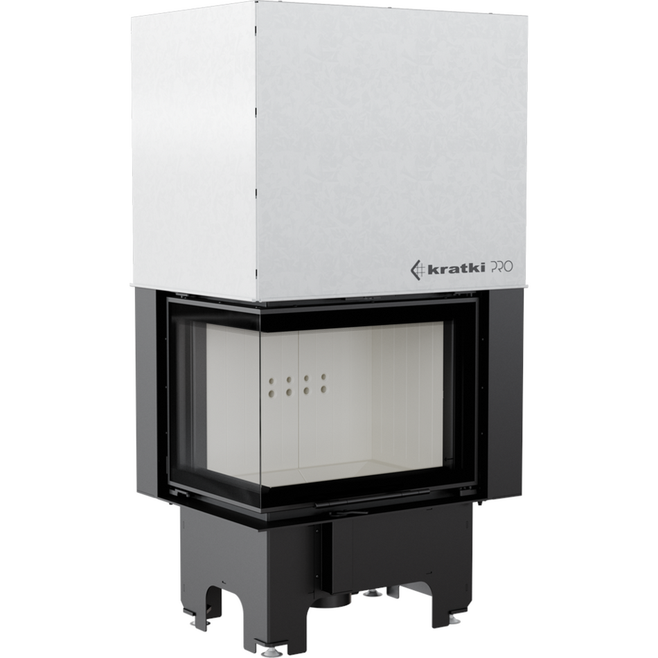 Kratki Kamineinsatz VNL/610/430 | Eckschiebtür links | 9 kW ➔ www.klimaworld.com