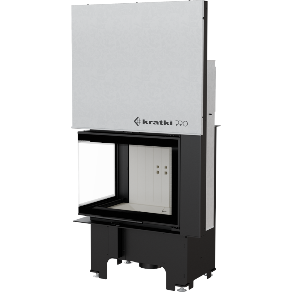 Kratki Kamineinsatz VNL/610/430 | Eckschiebtür links | 9 kW