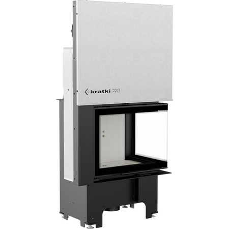 Kratki Kamineinsatz VNP/610/430 | Eckschiebtür rechts | 9 kW