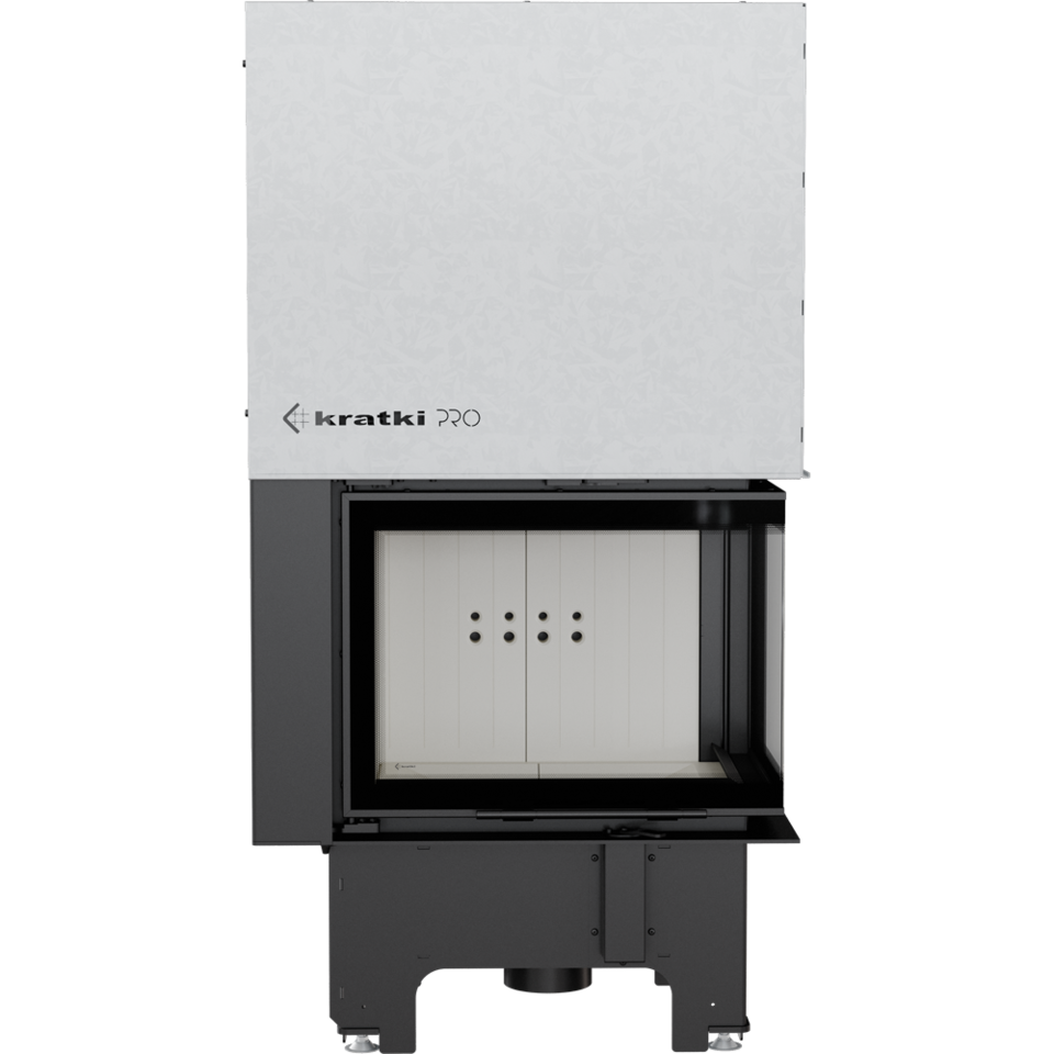 Kratki Kamineinsatz VNP/610/430 | Eckschiebtür rechts | 9 kW