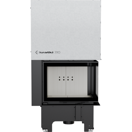 Kratki Kamineinsatz VNP/610/430 | Eckschiebtür rechts | 9 kW