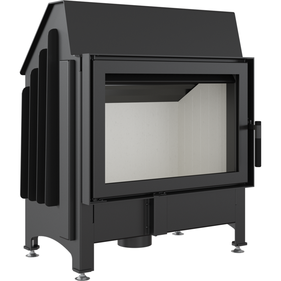 Kratki Kamineinsatz ZIBI 12 | gerade Scheibe | 11 kW | ZIBI/PF ➔ www.klimaworld.com