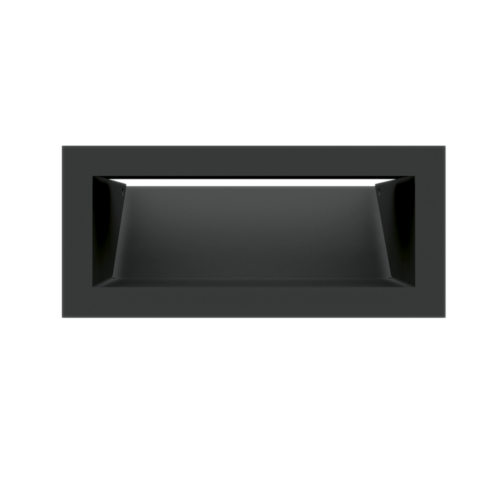 Kratki Lüftungsgitter - LUFT/9/40/45S/C - schwarz