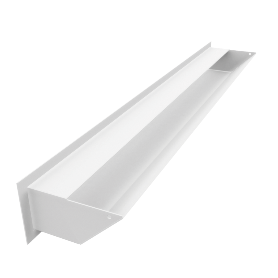 Kratki Lüftungsgitter 45S | 90x800x126,5 mm | weiß