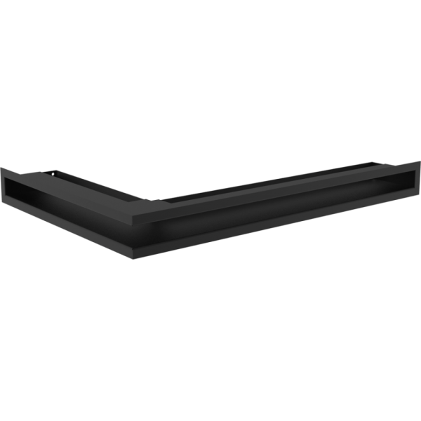 Kratki Eckluftleiste rechts | 600x400mm Winkel x 60mm | schwarz | B-Ware