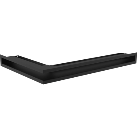 Kratki Eckluftleiste rechts | 600x400mm Winkel x 60mm | schwarz | B-Ware