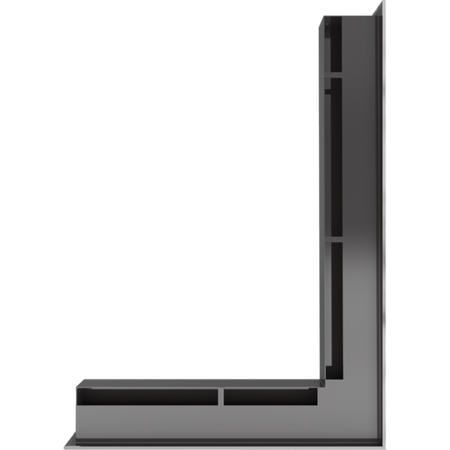 Kratki Eckluftleiste rechts | 547x766mm Winkel x 60mm | geschliffen