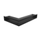 #Kratki Eckluftleiste 45S rechts | 400x600 mm Winkel x 90 mm | schwarz