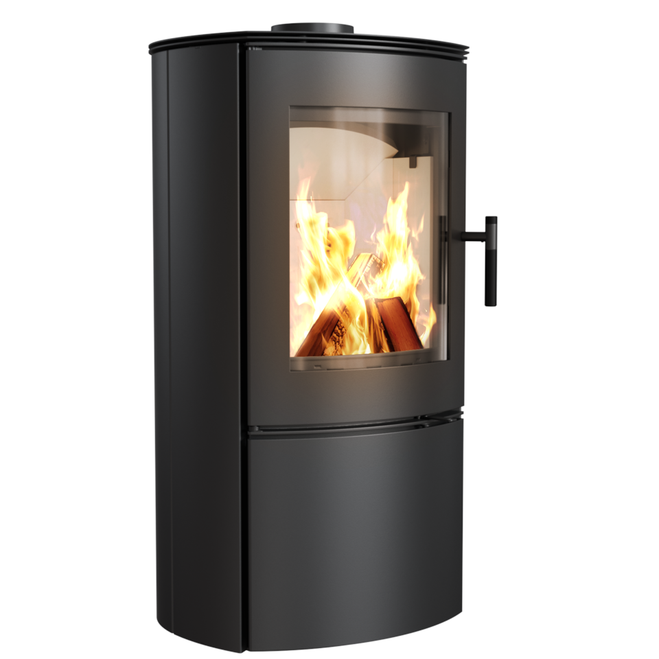 Kratki Kaminofen Falcon 9 | gebogene Scheibe | 10 KW | FALCON