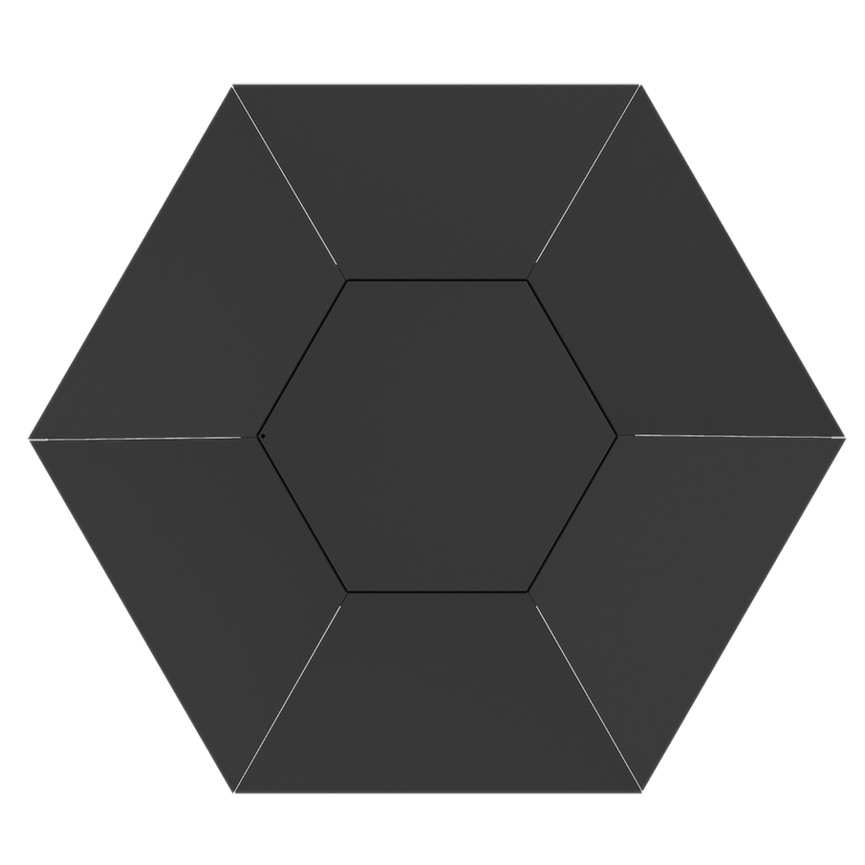 Kratki Feuerschale 6-eckig | 695x602x180 mm | Stahl | FIRE/GOBLET