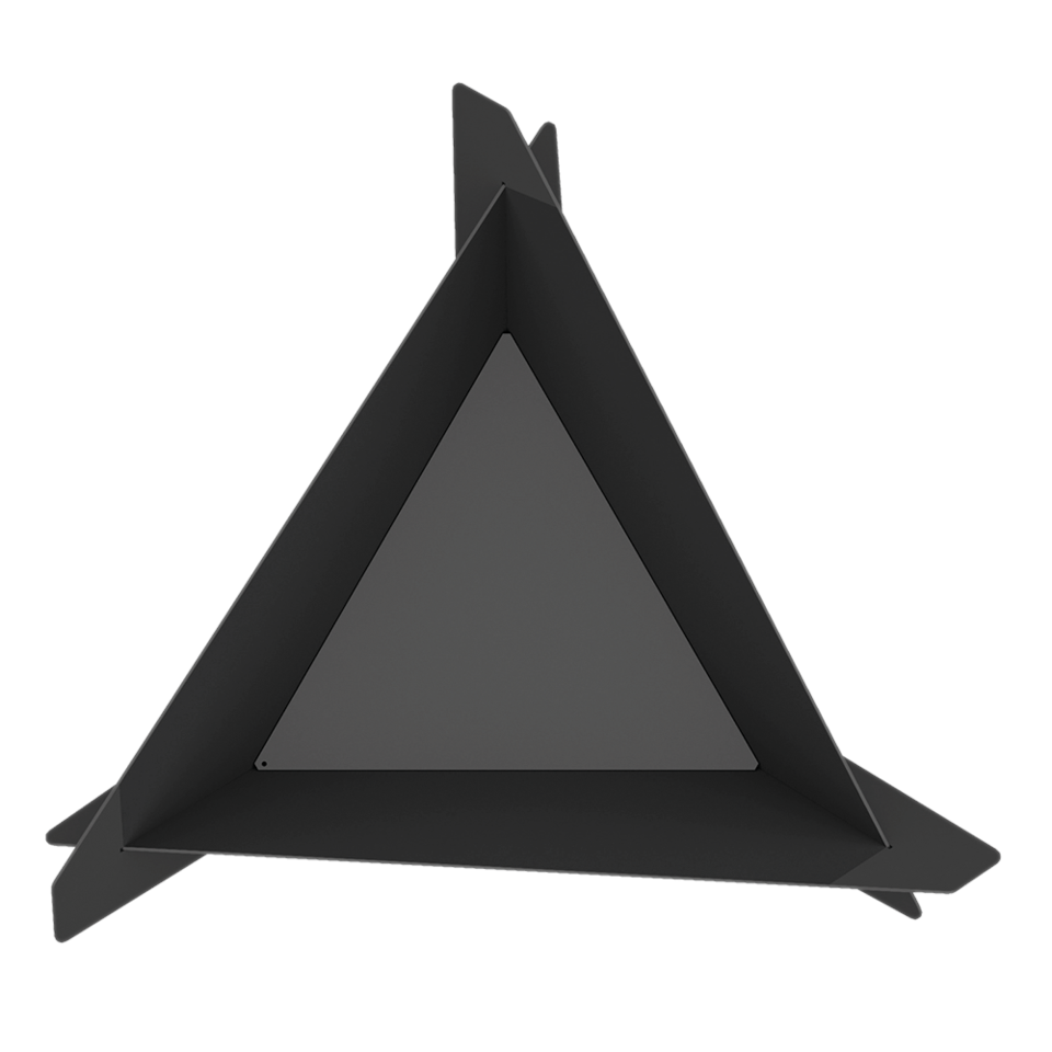 Kratki Feuerschale Triangle |710x635x176 mm | Stahl | FIRE/TRIANGLE ➔ Klimaworld.com