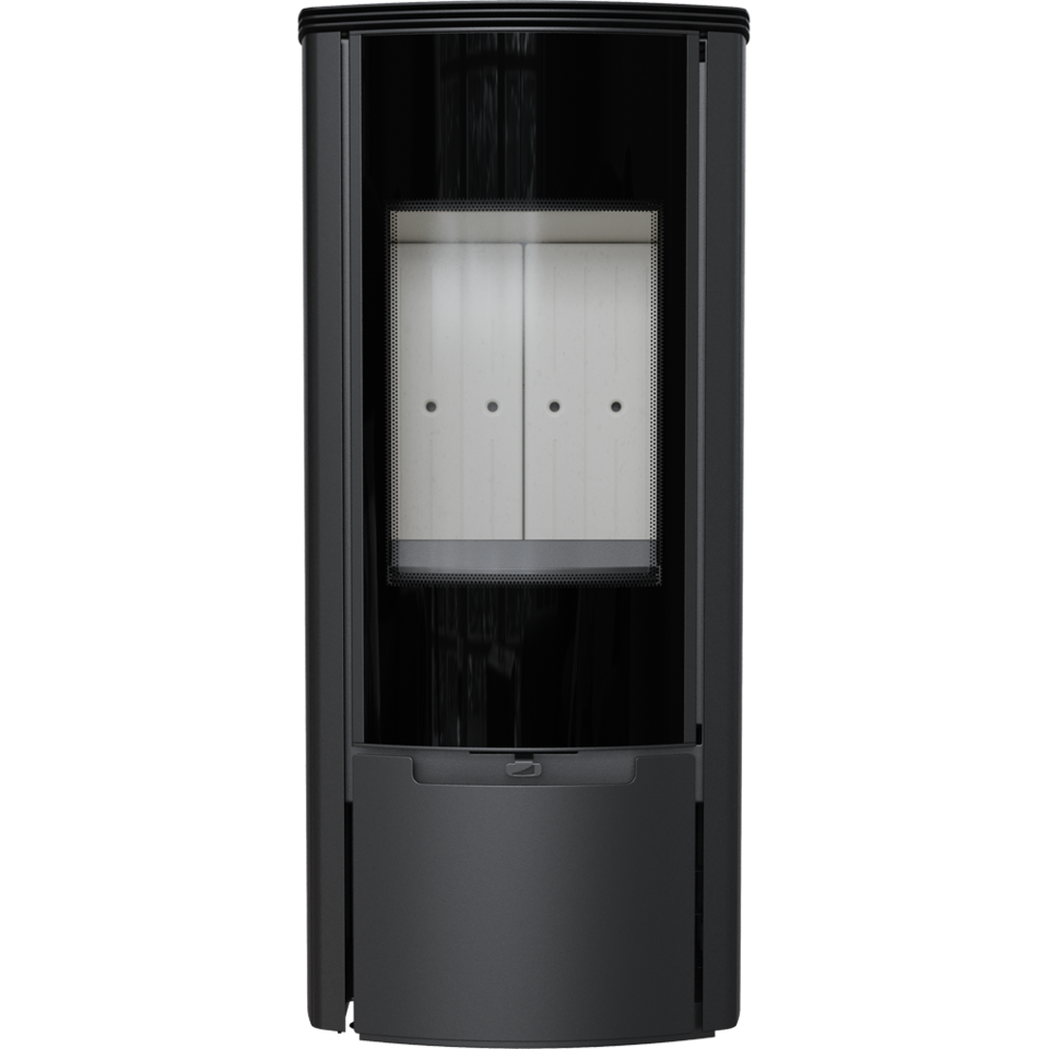 Kratki Kaminofen Koza Enyo R | Panoramascheibe | mit Griffmulde | 6 kW 