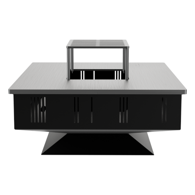 Kratki Feuerschale Quadrum | 774x774x468 mm | mit Grill | QUADRUM/BBQ ➔ Klimaworld.com