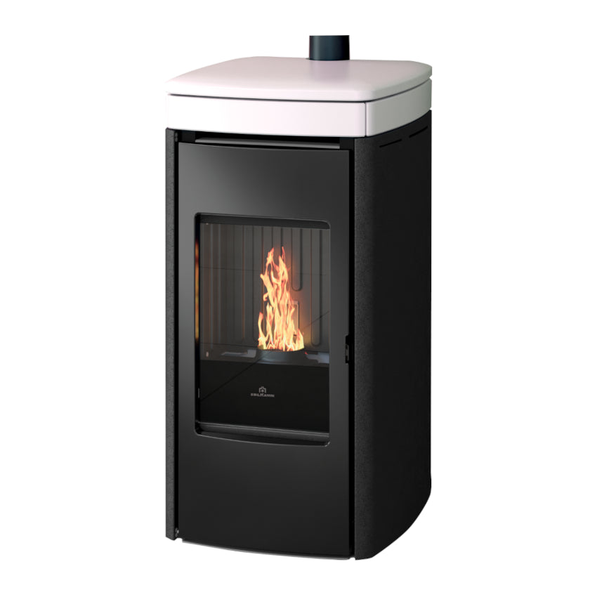 Edilkamin Pelletofen Yana 9+ Evo Keramik weiss | klimaworld.com