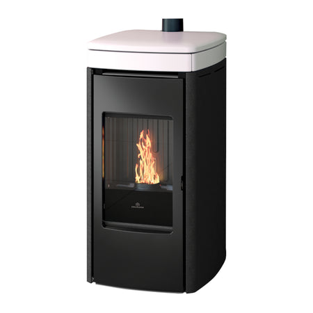 Edilkamin Pelletofen Yana 9+ Evo Keramik weiss | klimaworld.com